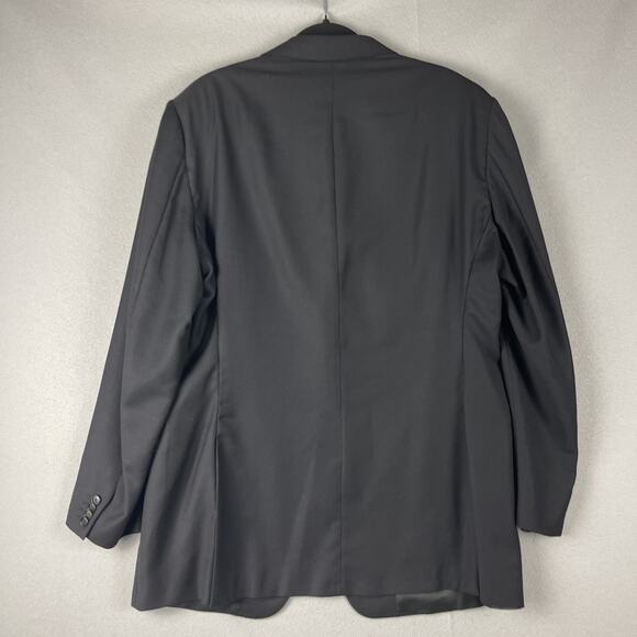 Ermenegildo Zegna Wool Blazer Sport Coat Men 48L Black High Performance 3 Button - Picture 12 of 16